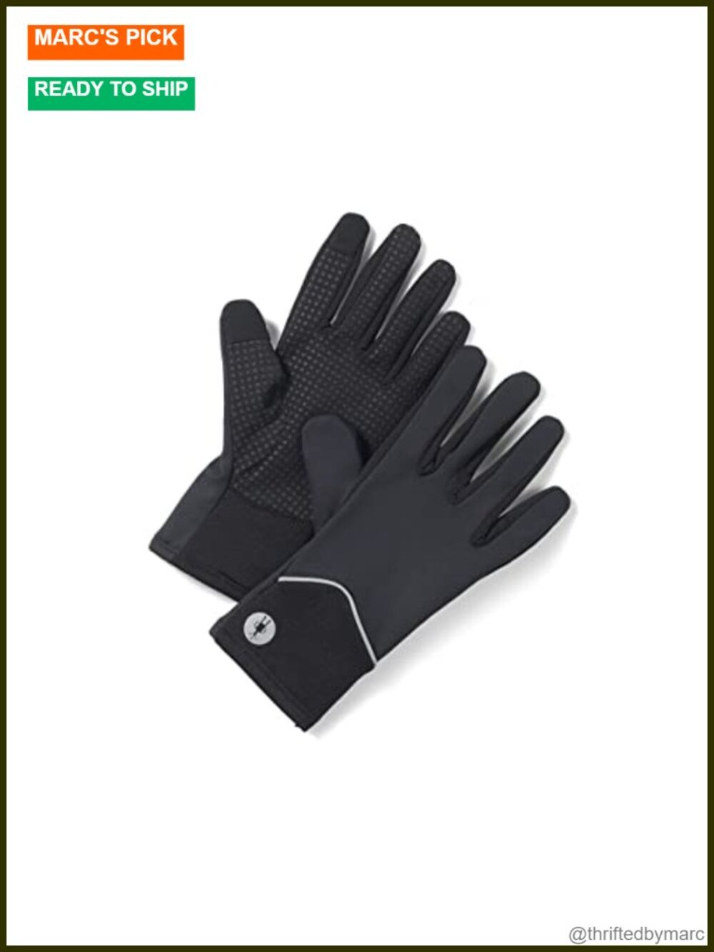 Windproof Merino Wool Blend Touchscreen Gloves